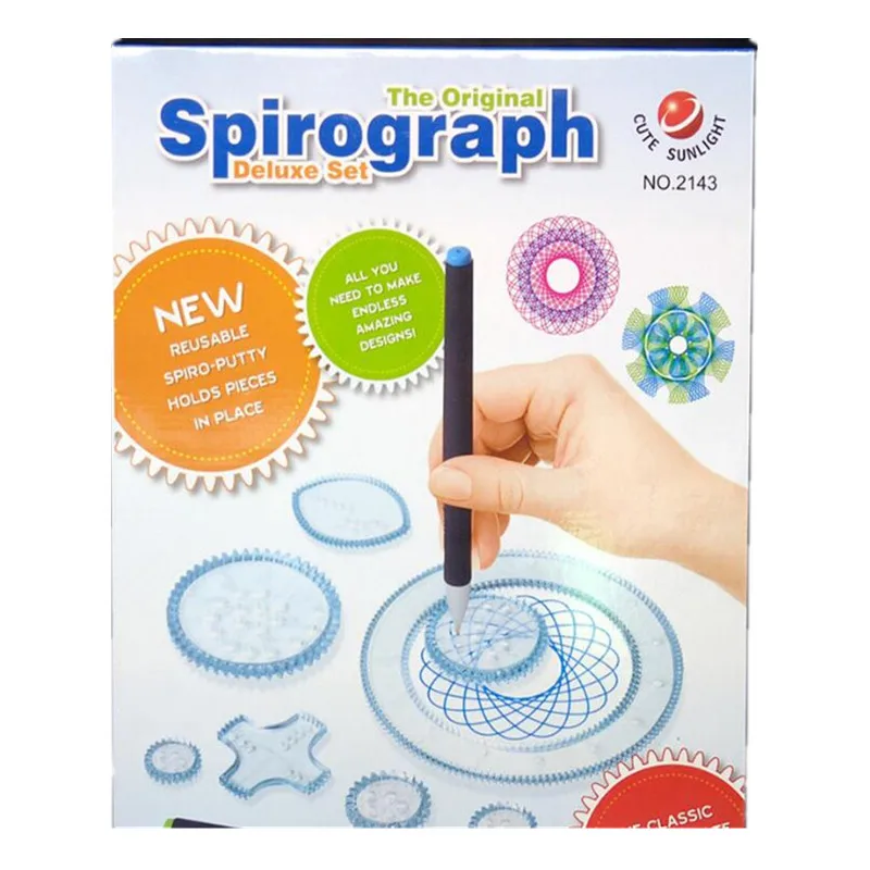 

22pcs Spirograph Drawing toys set Interlocking Gears & Wheels Drawing Accessories Creative Educational Toy For children