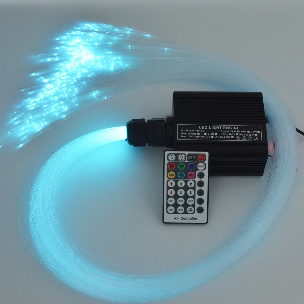 0.75mm 2M Plastic End Glow Opitcal Fiber for All Kind LED Light Engine Driver