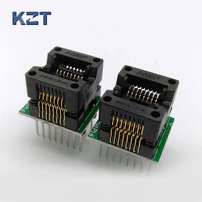 

SOP16 150mil Programming Socket OTS-16-1.27-03 IC Test Socket Conversion Block Programmer Adapter Plug