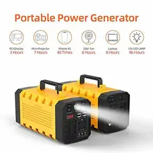 Портативный генератор переменного тока 110 В 220 В электростанция 500 Вт аккумуляторная литиевая батарея