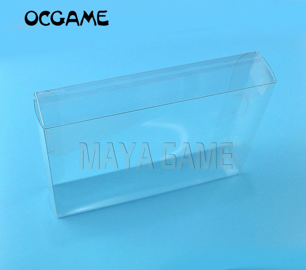 

OCGAME Clear transparent for SNES for N64 Game box Protector Case CIB games plastic PET Protector for Nintendo game boxes