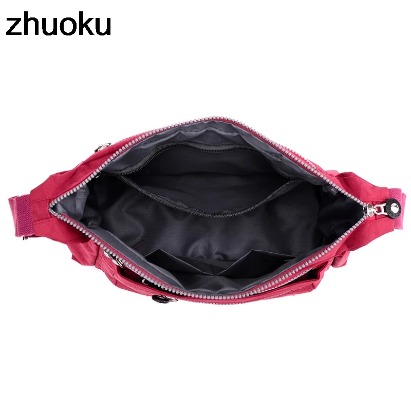 Luxury Women Messenger Bag Waterproof Nylon Shoulder Bags Casual Top-handle Ladies Handbag Travel T - 1000005083182