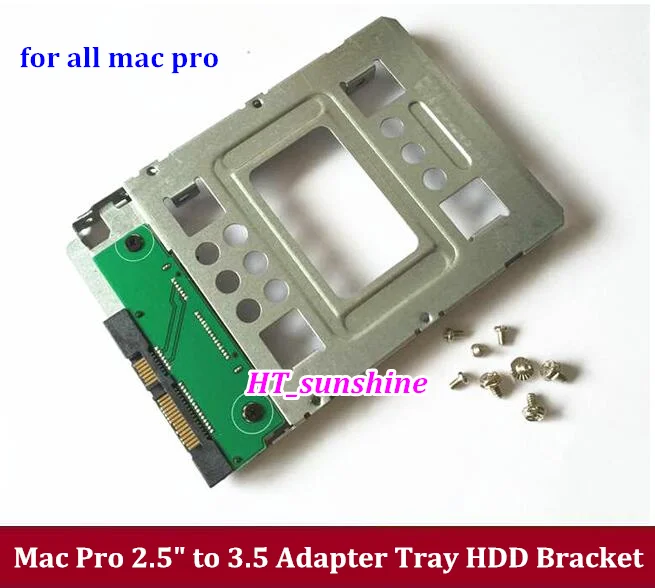 Nuovo 2.5 "Ssd Da 3.5" Sata Hard Disk Drive Hdd Adattatore Caddy Vassoio Cage Hot Swp Spina Per Tutti I Mac Pro Macchina Di Trasporto Libero