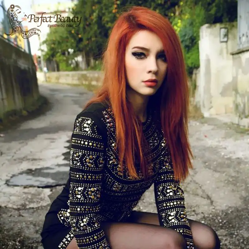 Cute redhead sissy long hair
