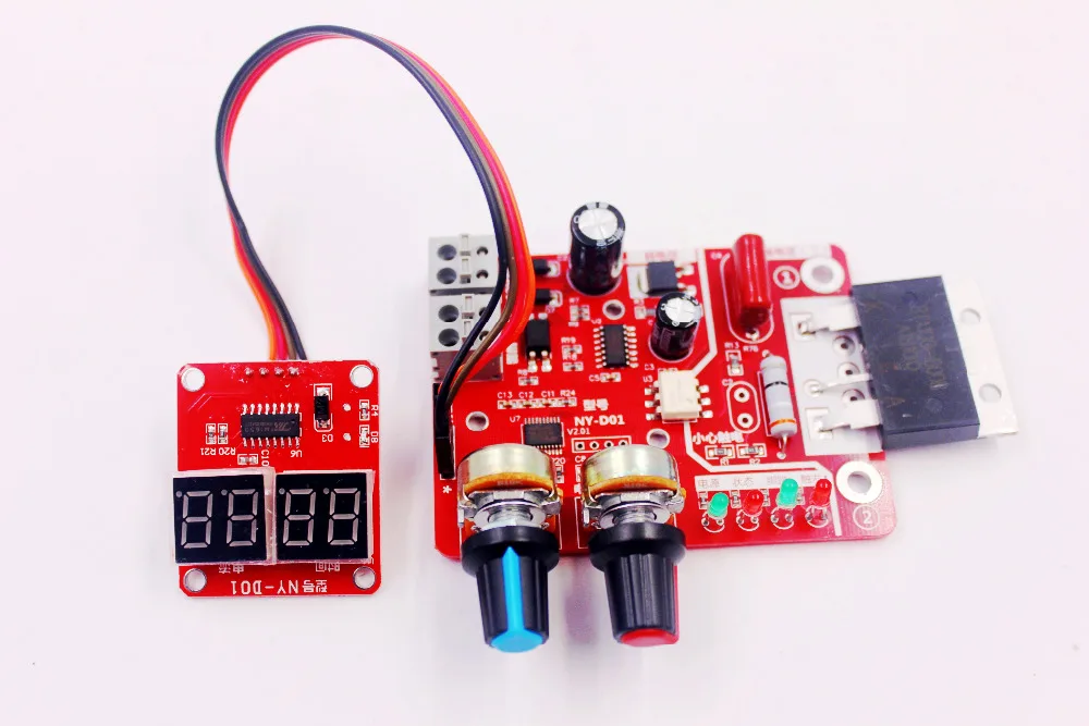 

NY-D01 100A Digital display Spot welding time and current controller panel timing Ammeter Spot Welders control Board