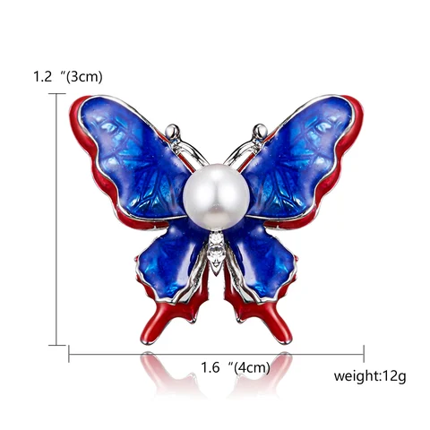 Purple Enamel Butterfly Dragonfly Bird Brooches For Men Women Metal Rhinestone Insects Banquet Wedding Pins Kids Gifts Hot
