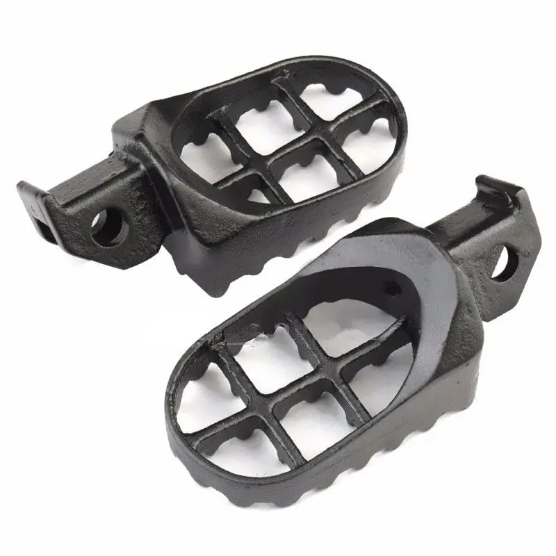 

2x Gray Steel Foot Pegs Footpegs For Suzuki 2003-2011 RM85 2003-2008 RM85L DR-Z125L DR-Z125 2003-2006