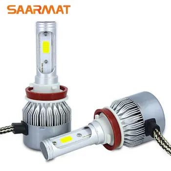 

1Set w/ COB Chips H8 H9 H11 H16(JP) 9600LM Car Headlight Kit Bulbs 6000K Replacement For Cadillac Dodge Hyundai Jeep Kia Lexus