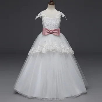 

4272 Embroidery Costume Princess Baby Girl Dress Summer Spring Wedding Party Kids Dresses For Girls Wholesale baby girl clothes