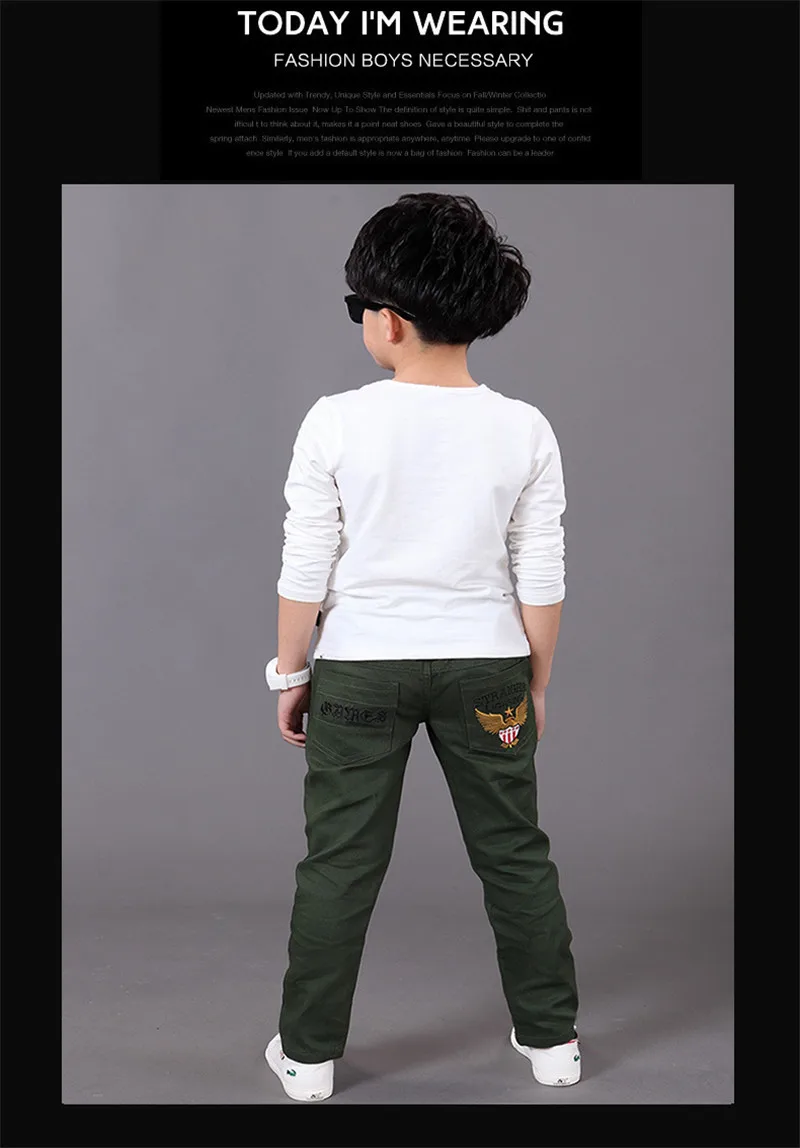 Calças para Meninos Carta Crianças Calças Meninos Calças Roupas 2018 New Hot Algodão Elástico da Cintura Calças Casuais Lápis Crianças Roupas Ds175 15 Cheap pants for boys