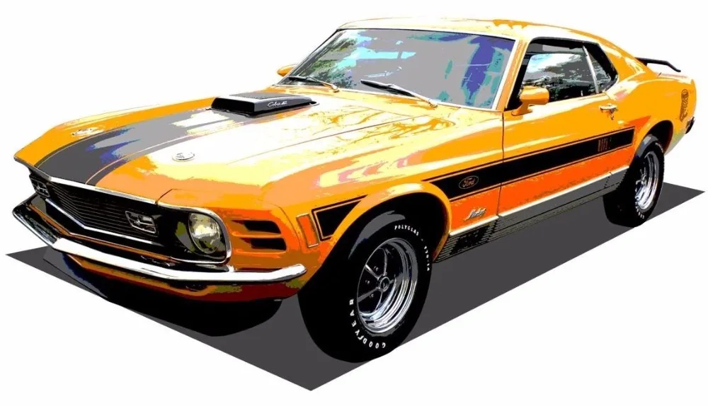 Футболки 2019 1970 Mustang Mach I Ideal подарок на день рождения или баскетбольный мяч