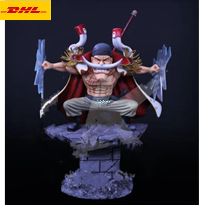 

15" Statue ONE PIECE Bust Whitebeard Pirates Full-Length Portrait Edward Newgate GK Action Figure Model Toy BOX 39CM Z1318
