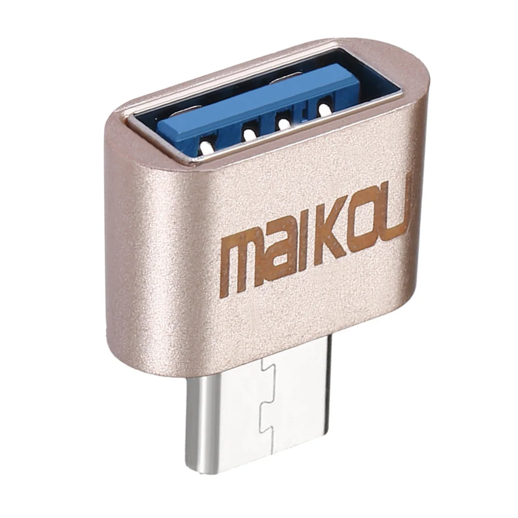 Portable USB 3.0 to USB Type C Adapter OTG Connector for All Type-C Devices Pink