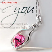 2016 Hot Women Lady Rhinestone Chain Crystal Necklace Pendant Jewerly Fashion Fashion Casual bijouterie collier choker collares