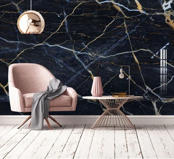 

Bacaz Black Marble Texture 3d Stone Wallpaper Mural for Living Room 3d Marble Mural Wall paper Wall Stickers Decor