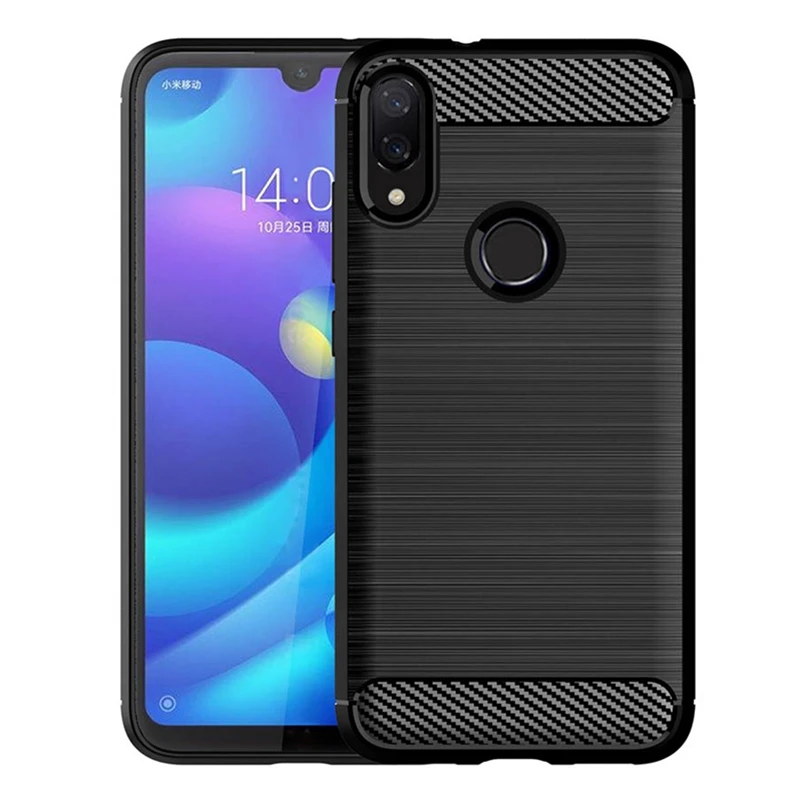 

For Xiaomi Redmi Note 7 Case Silicone Soft TPU Brushed Carbon Fiber Cover For Xiaomi XioMi Redmi 7A Note 7 Pro Coque Cases