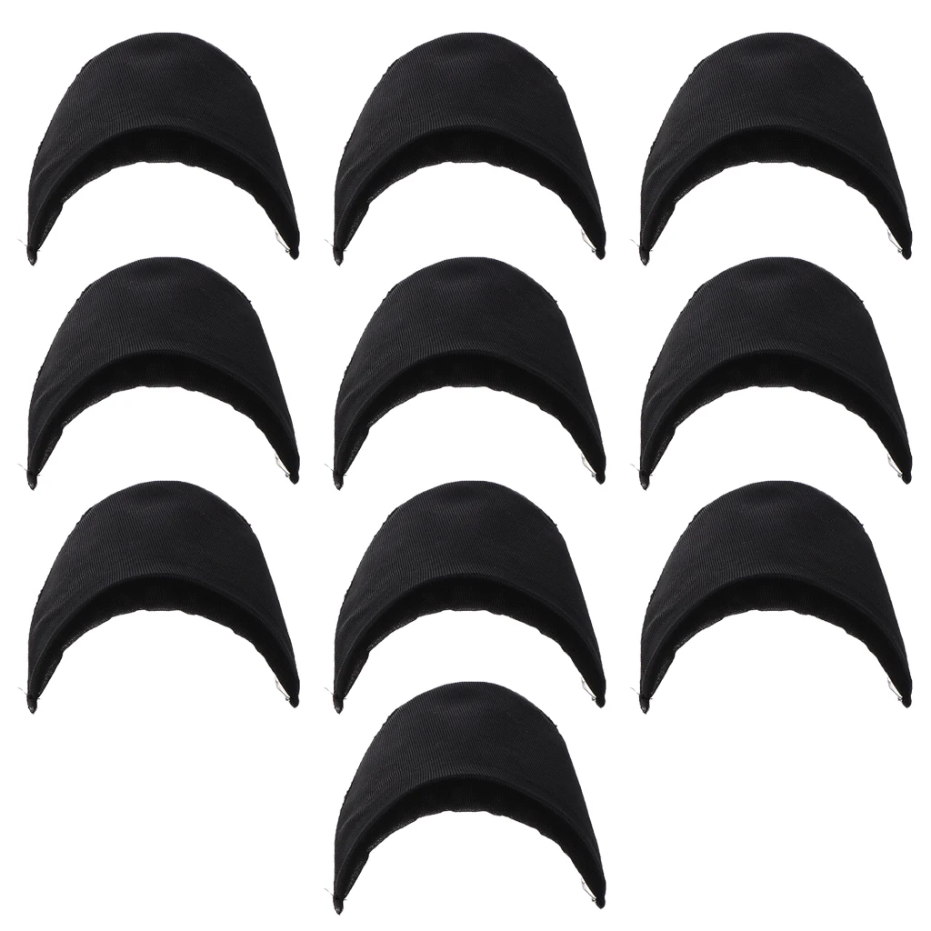 5 Pair Soft Padded Shoulder Padding Encryption Sponge Epaulets for Blazer T-shirt Clothing Sewing Accessories Black