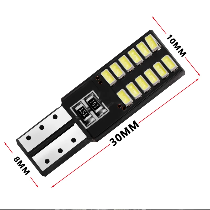 1 шт. T10 светодиодный 194 W5W 24 светодиодный CANBUS 3014 24 SMD безпогрешность автомобиля боковое освещение автомобиля Interiror чтения купольные лампы парковочные огни