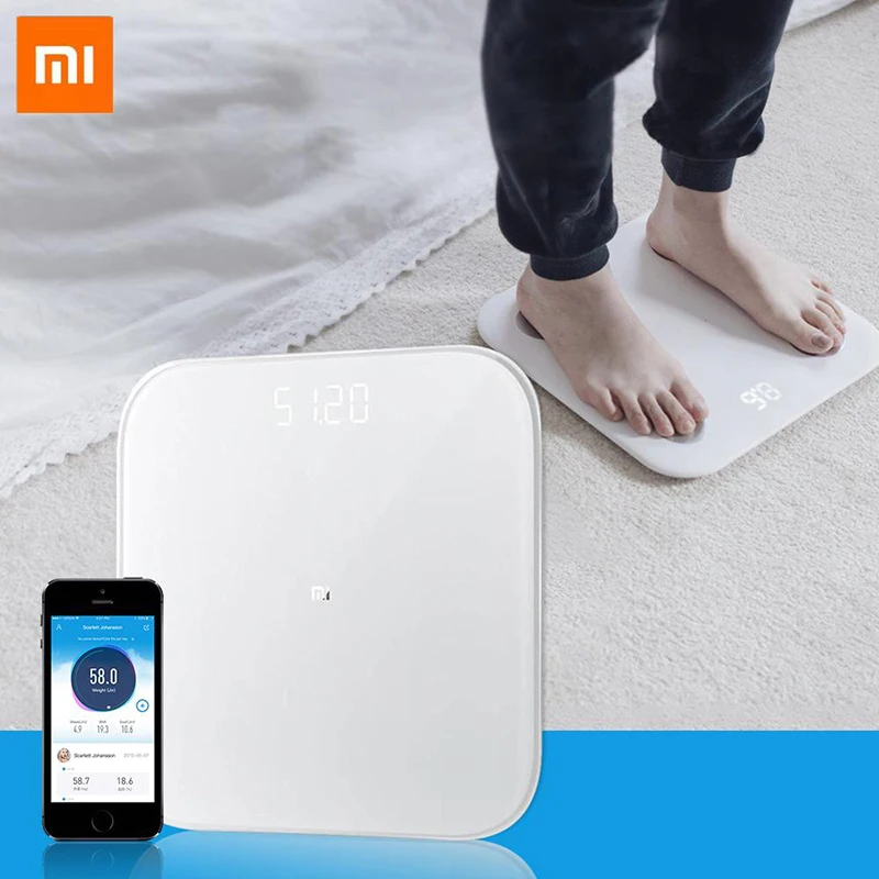

Original Xiaomi Smart Weighing Scale 2 Bluetooth 5.0 Mifit APP Control Precision Health Weight Scale LED Display Digital Scale