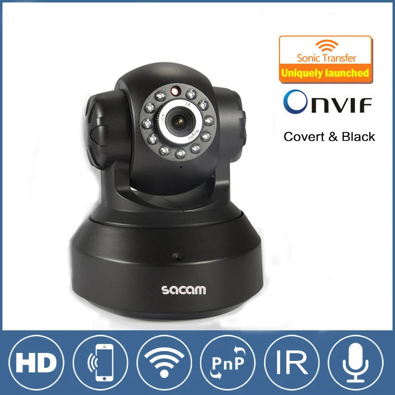 2016 CCTV Secret 720p wifi wireless IP Camera with two-way audio Ir Cut Night Vision video Onvif protocol Covert camera black-2