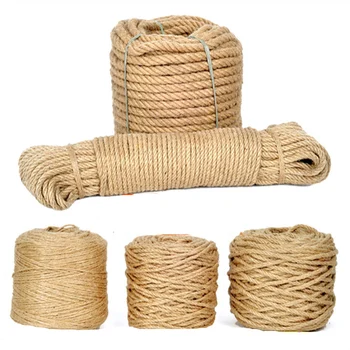 

DIY Handmade Hemp Rope Photo Wall Decoration Tag Bundled Rope Packaging Braided Line Restaurant Home Decoration