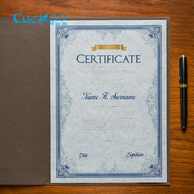 25 sheets per bag a4 printable retro paper contract and certificate diy certificate
