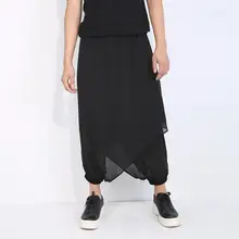 Новая мужская одежда стилист волос диджей Мода с заниженным шаговым швом, свободные брюки шаровары брюки плюс размер певица костюмы