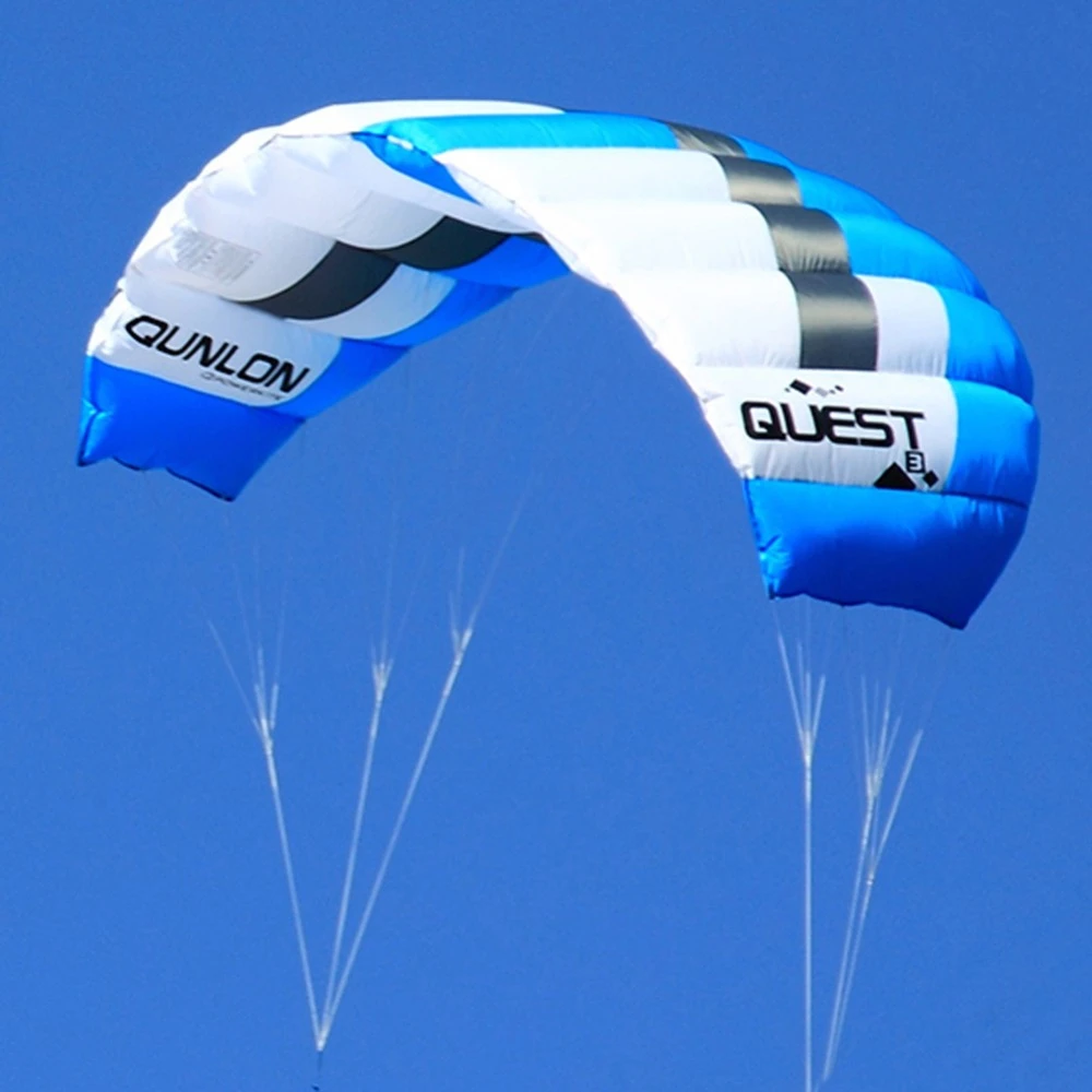 Голубой воздушный змей для трюков 2 кв. м занятий спортом на открытом воздухе - Фото №1