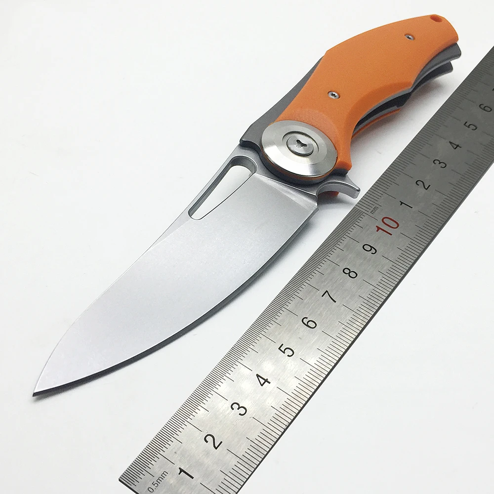 ZSQ Bear Dark Tictical Flipper folding blade knife D2 G10 handle outdoor Wild Boar survival hunting camping tool OEM | Инструменты