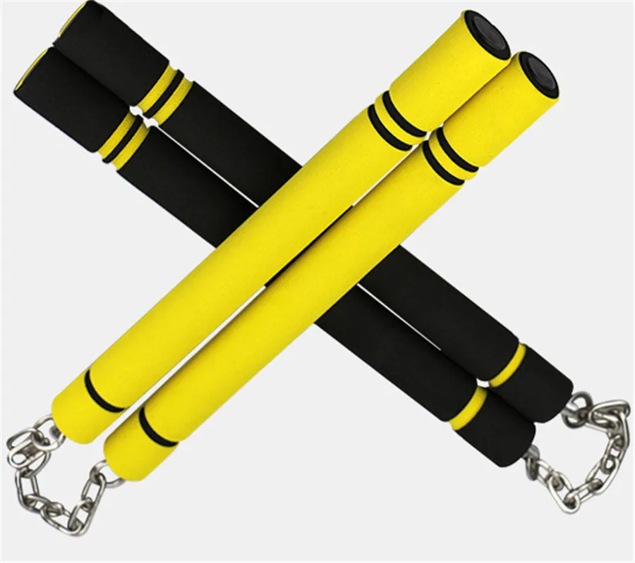 Martial Arts Foam Bruce Lee Nunchucks Metal Chain Safe Sponge Nunchucks Fitness Sports Kids Adults Chinese Kung Fu (4)