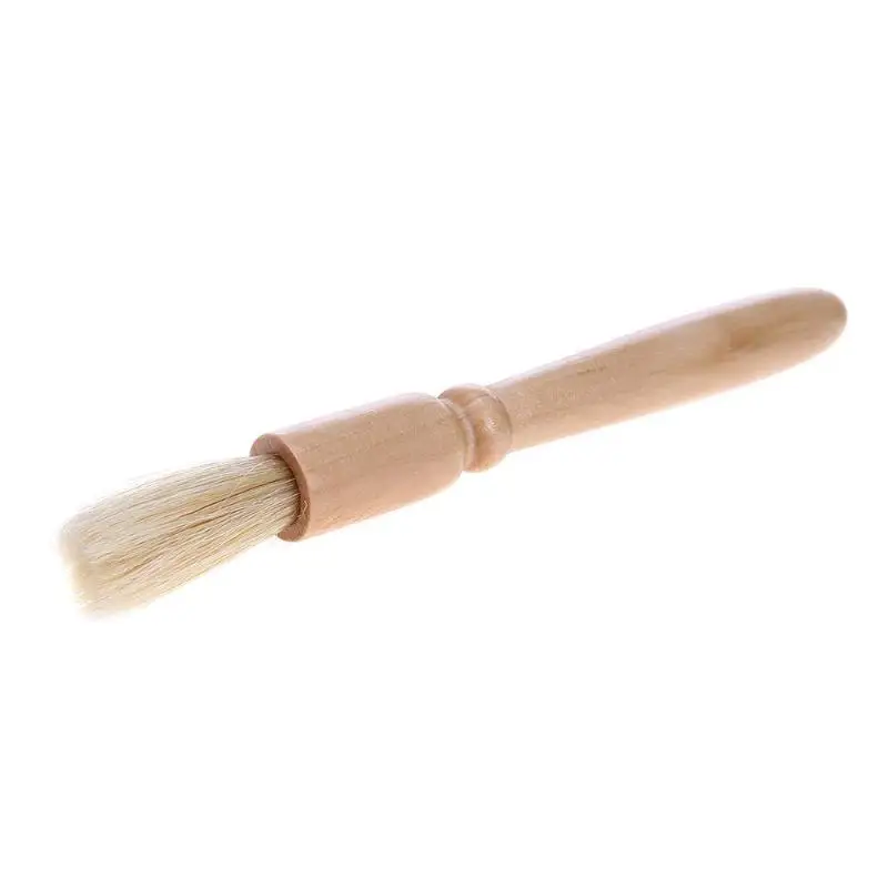 1PC Coffee Grinder Machine Cleaning Brush Wood Handle Natural Bristles