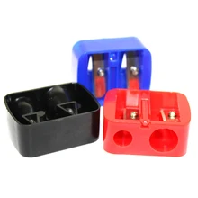 Два отверстия точилка для косметики Полезная точилка для карандашей для косметической кисти/карандаш для подводки глаз/Карандаш для макияжа