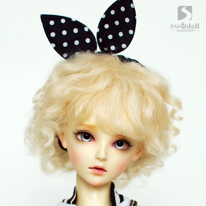Аксессуары для шарнирных кукол короткие Кудри BJD/SD в комплект не входит кукла