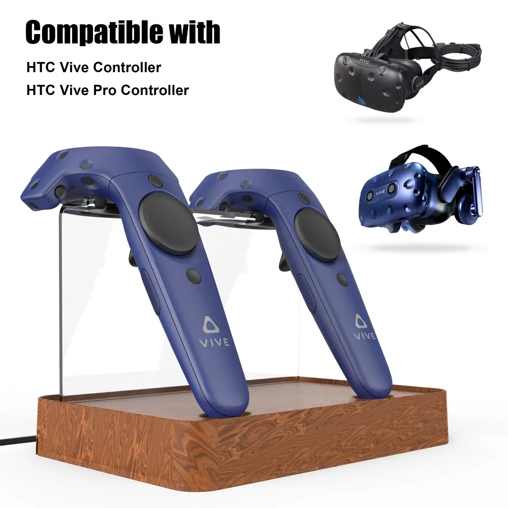 Магнитный двойной беспроводной зарядное устройство Подставка для зарядки чехол для htc Vive/htc Vive Pro джойстик для игр в виртуальной реальности двойная ручка зарядки