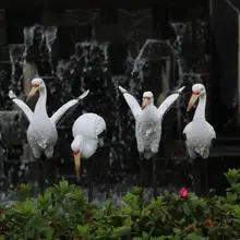 Садовое ландшафтное украшение, украшение сада, имитация Журавля, садовое украшение, скульптура животных из смолы