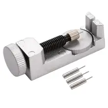 Инструмент для ремонта часов, регулируемый металлический дополнительный набор, шпильки, ремешок с ремешком, 3 инструмента для часов, металлический ремешок для часов, браслет для удаления звеньев