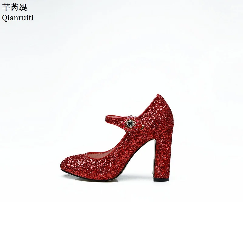red sequin shoes heels