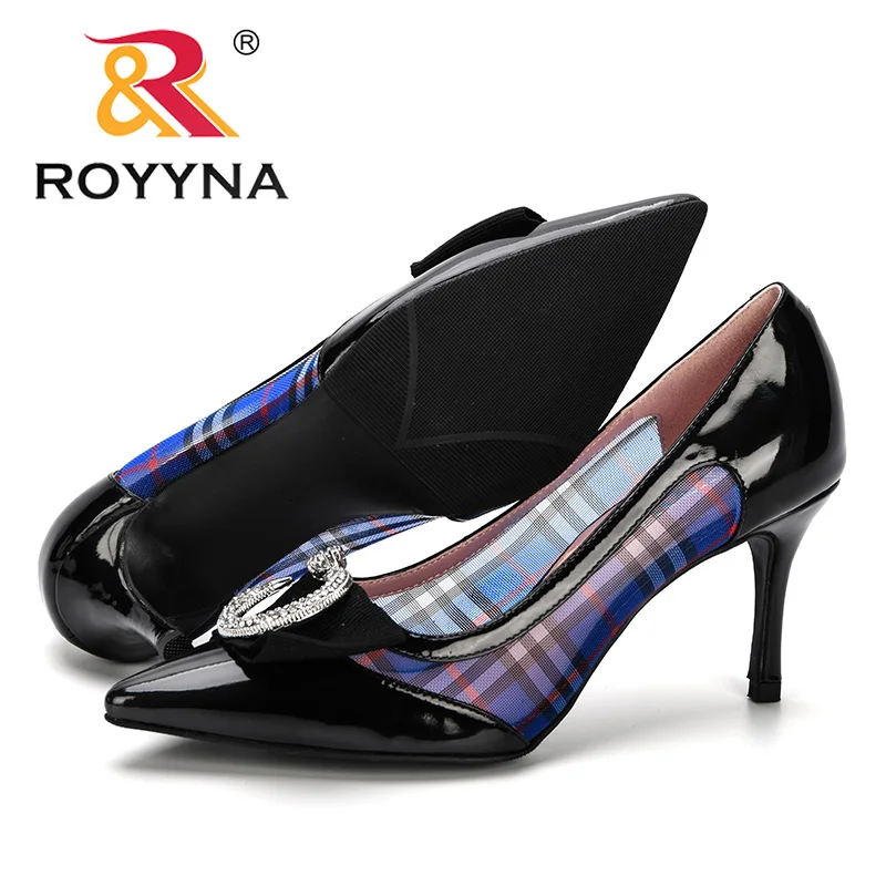 Туфли лодочки ROYYNA женские пикантные боковые прозрачные сетчатые заостренный