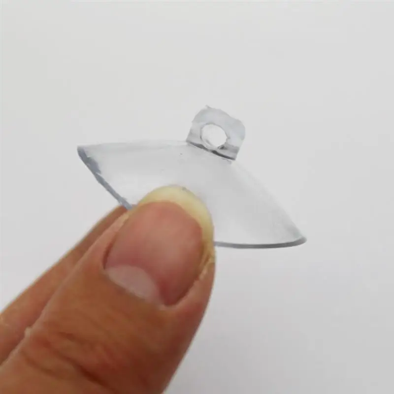 24pcs Suction Cup Hooks Heavy-duty PVC Transparent Vacuum Hanger for Kitchen Living Room