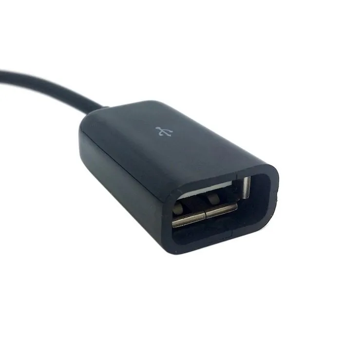 Dock Cabo 30 Pinos Fêmea para Usb 2.0 Feminino Data Charge 30p 10cm Preto e Branco - Imagem 2