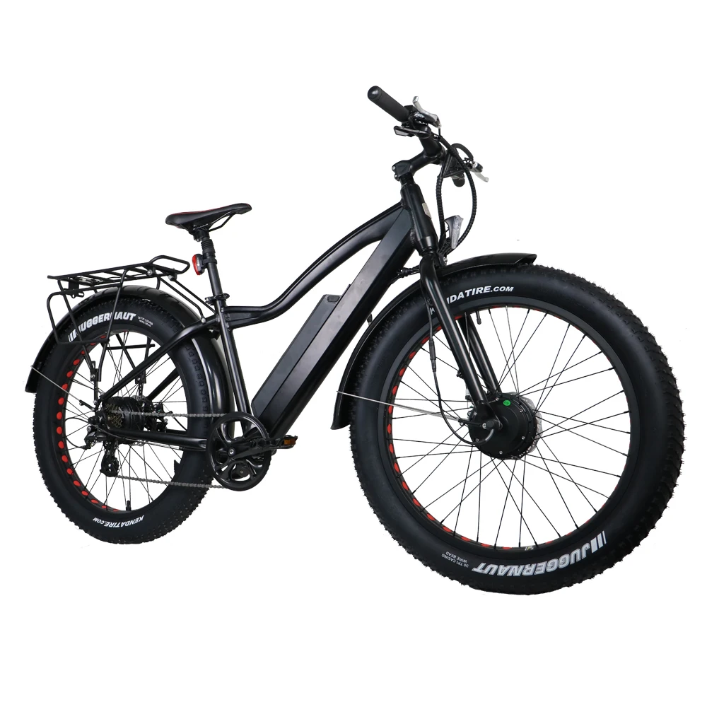 Ebike 2WD Электрический Fat Bike 48 В 11AH литиевая батарея электрический Снежный велосипед Электрический горный велосипед Велоспорт