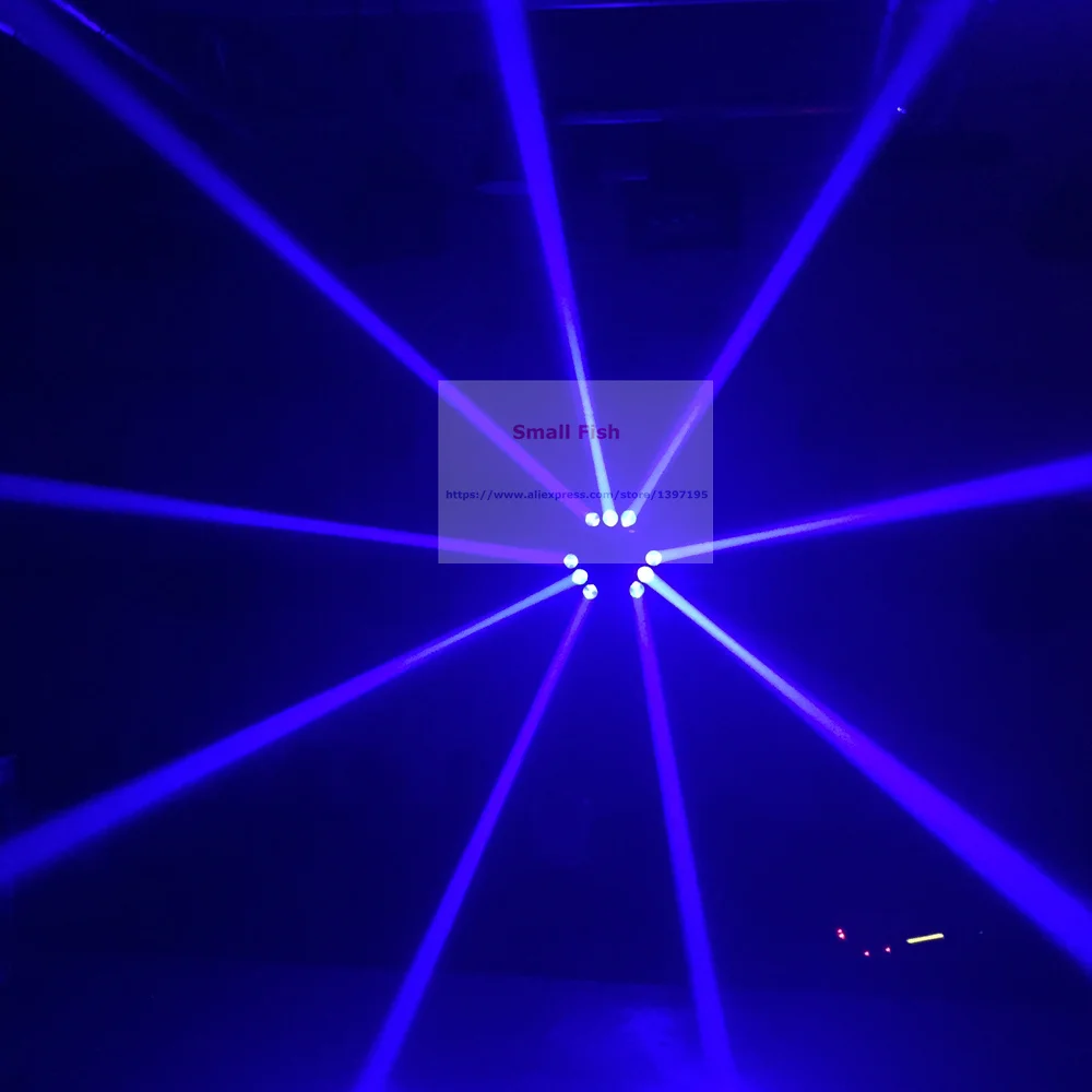 Feixe de Luzes com 12 e 43 Canal de Transporte Venda Quente! 1 Pcs Moving Head Luz Mini Led Aranha 9x3 w Rgb Full Color Dmx Rápido 17 moving head light