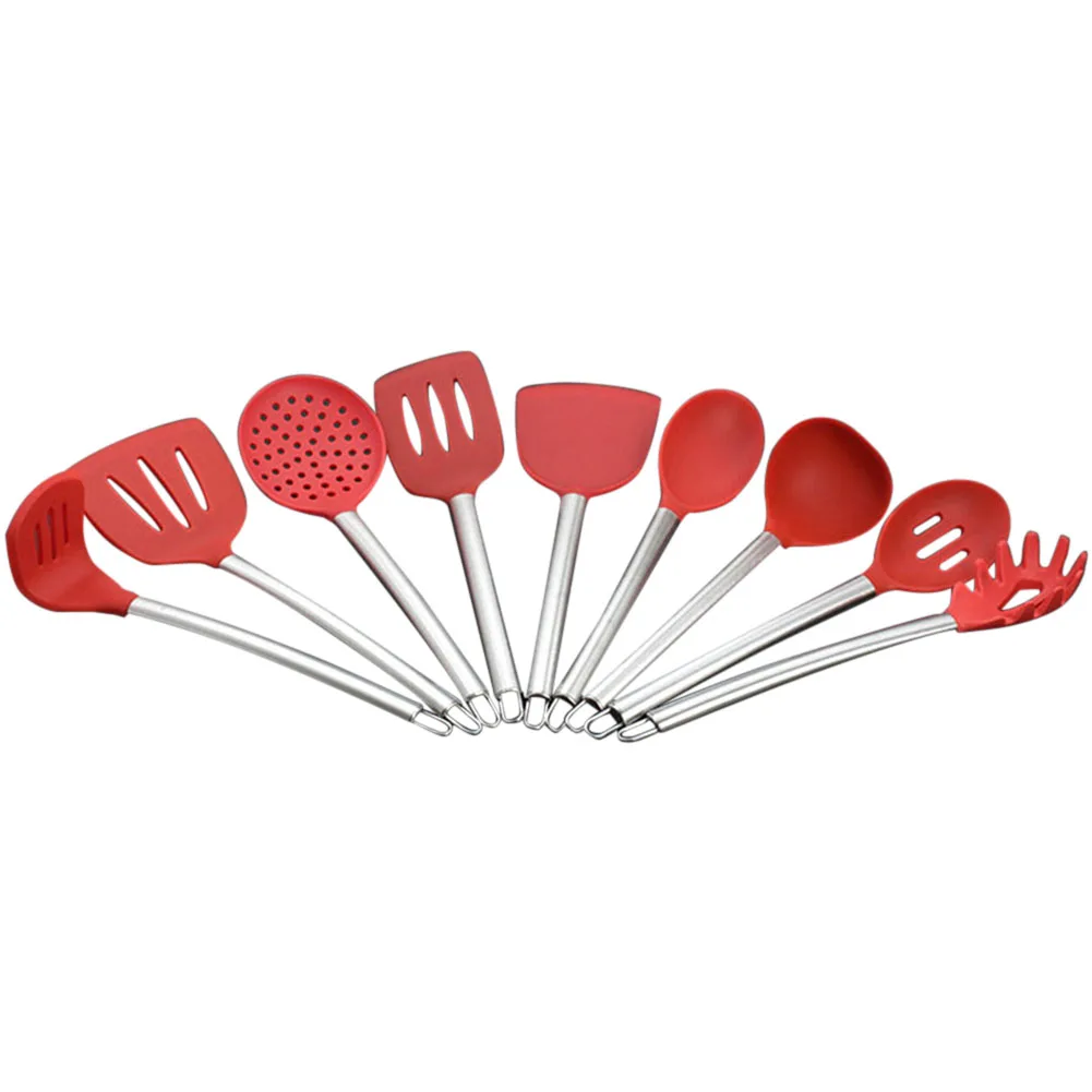

9pcs Nonstick Cookware Home Kitchen Cooking Tool Silicone Cooking Utensil Set DC112