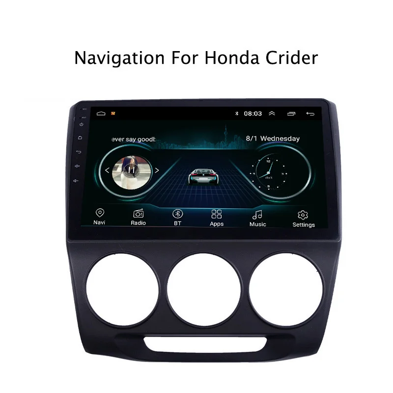 Best 10.1" 2.5D IPS Android 8.1 Car DVD GPS For Honda Crider 2013 2014 2015 2016 2017 2018 Car Radio Stereo Head Unit with Navigation 1