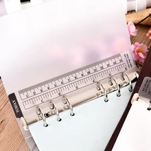 Линейки A5A6 Свободные отверстия перегородки вставки Закладка линейка прозрачная шкала линейка ПВХ