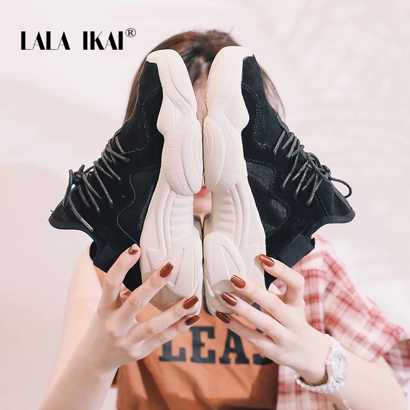 Женские кроссовки LALA IKAI весенние дышащие на вулканизированной подошве со