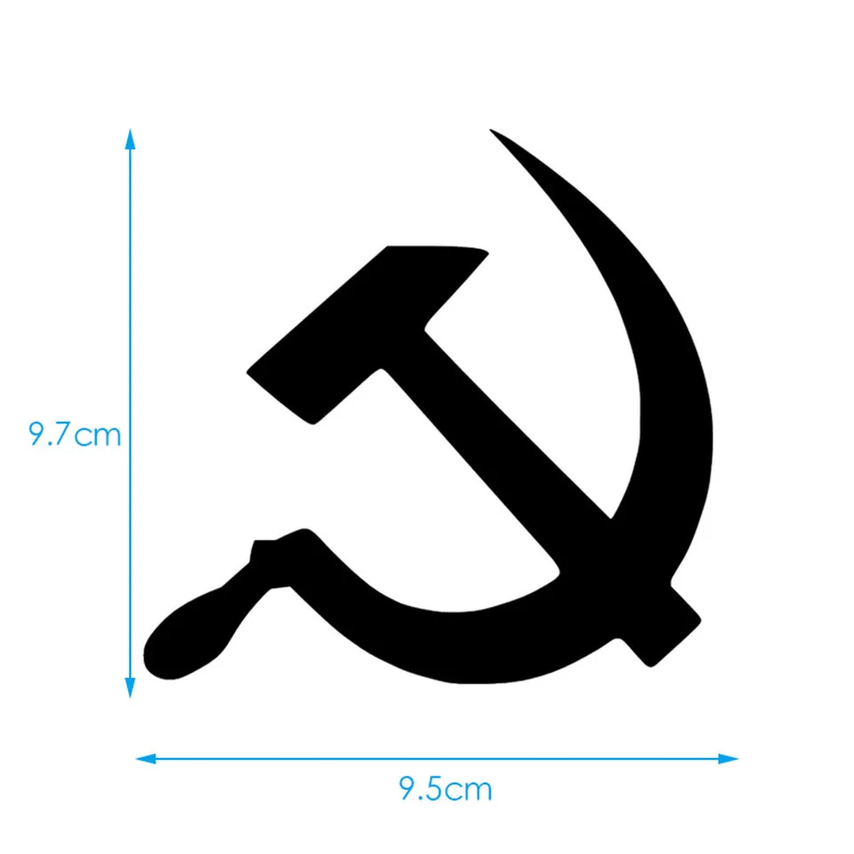 USSR Hammer Car-Styling Car Accessories Vinyl Stickers Fashion Creative Waterproof Window Decoration Stickers for 9.7cm9.5cm  (6)