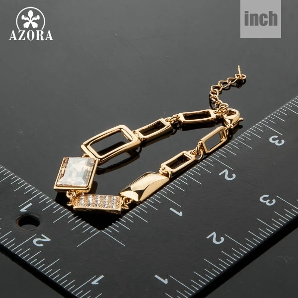 AZORA Gorgeous Gold Color Stellux Austrian Crystal Bracelets TS0040