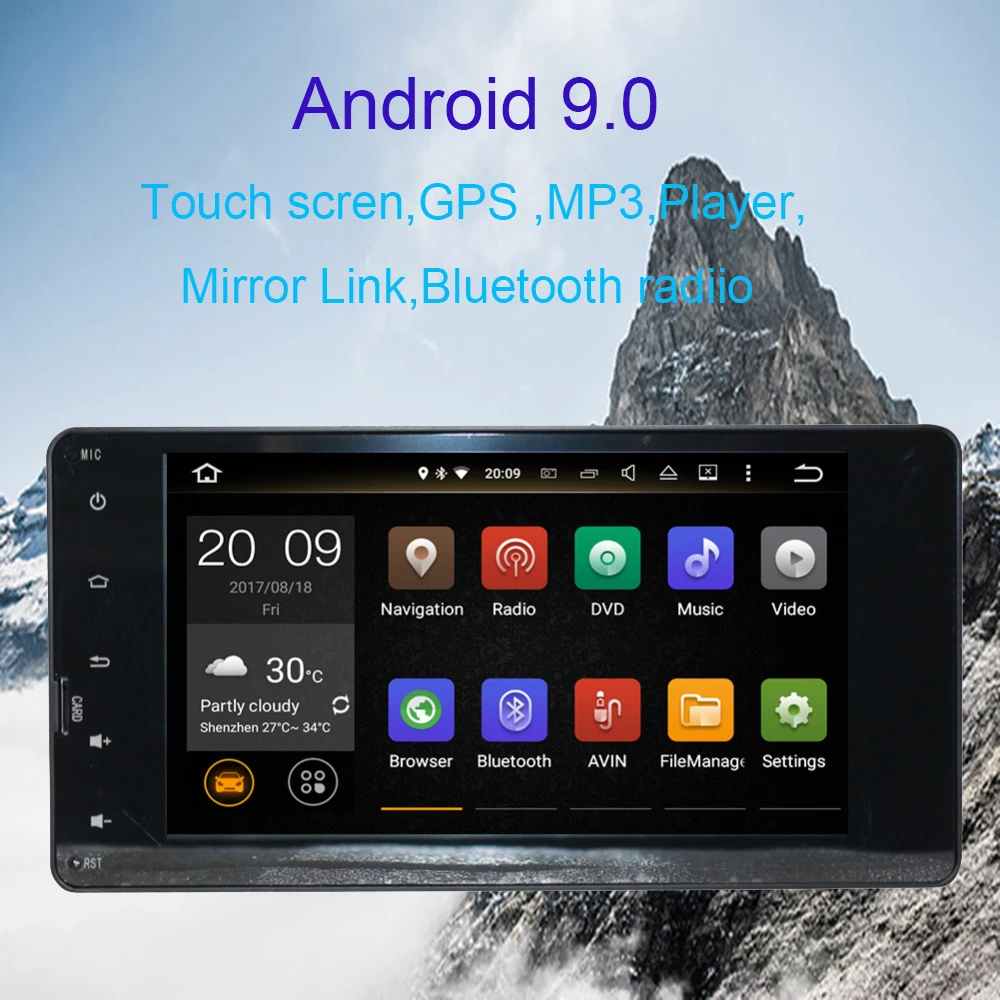 Discount Octa Core android 9.0 4G Car GPS navigation for Mitsubishi outlander/lancer/ASX 2013-2015 Car radio multimedia BT WIFI player 0