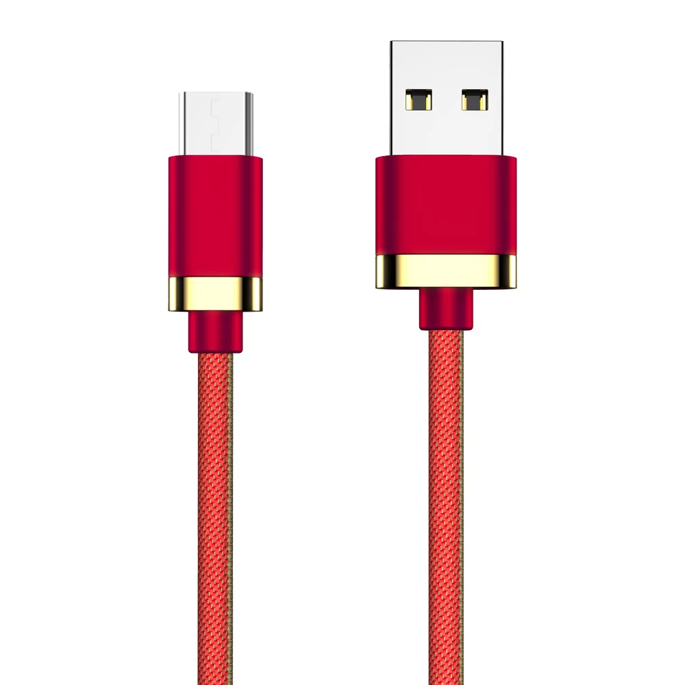 red Кабель Micro USB CXV 2.4A для быстрой зарядки зарядного устройства кабель Microusb для samsung S7 Xiaomi Redmi note 5 Android провод для мобильного телефона - Цвет: red
